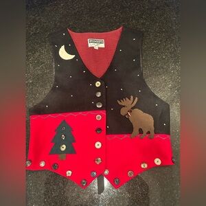 🎄 Festive Broomskirt Holiday Vest - Size L 🎄